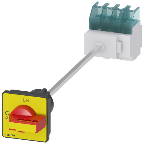 SENTRON, switch disconnector 3LD, EMERGENCY OFF switch, 4-pole, Iu: 32 A, Operating power / at AC-23