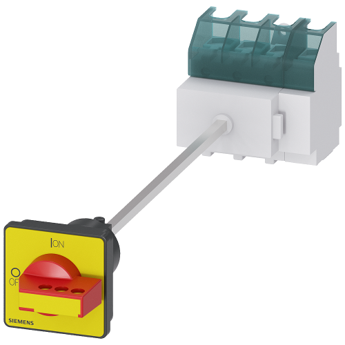 SENTRON, switch disconnector 3LD, EMERGENCY OFF switch, 4-pole, Iu: 63 A, Operating power / at AC-23