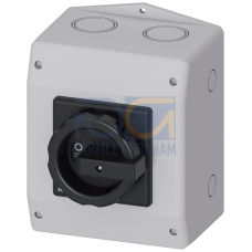 SENTRON, Switch disconnector 3LD, main switch, 6-pole, Iu: 25 A, Operating power / at AC-23 A at 400