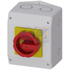 SENTRON, Switch disconnector 3LD, emergency switching-off switch, 6- pole, Iu: 25 A, operating power