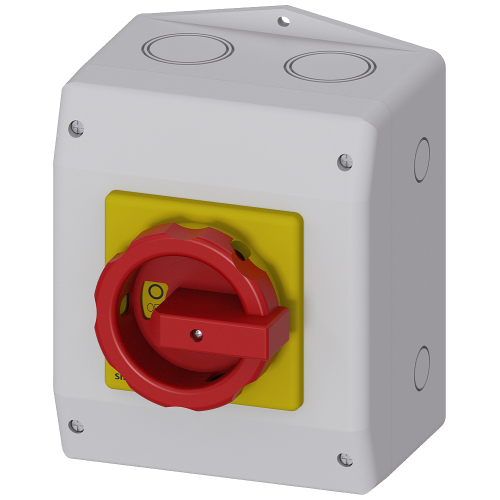 SENTRON, Switch disconnector 3LD, emergency switching-off switch, 6- pole, Iu: 25 A, operating power