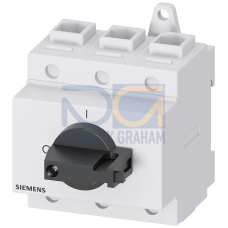 SENTRON, Switch disconnector 3LD, main switch, 3-pole, Iu: 125 A, Operating power / at AC-23 A at 40