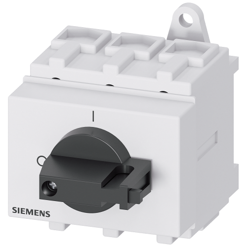 SENTRON, Switch disconnector 3LD, main switch, 3-pole, Iu: 63 A, Operating power / at AC-23 A at 400