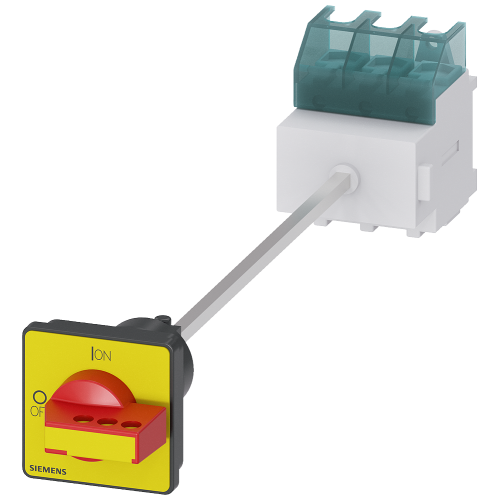 SENTRON, switch disconnector 3LD, EMERGENCY OFF switch, 3-pole, Iu: 63 A, Operating power / at AC-23