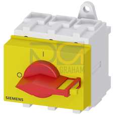 SENTRON, Switch disconnector 3LD, emergency switching-off switch, 3- pole, Iu: 63 A, operating power