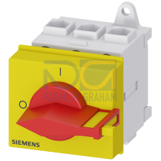 SENTRON, Switch disconnector 3LD, emergency switching-off switch, 3- pole, Iu: 32 A, operating power