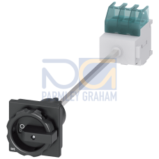 SENTRON, Switch disconnector 3LD, main switch, 3-pole, Iu: 25 A, Operating power / at AC-23 A at 400