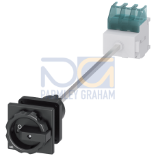 SENTRON, Switch disconnector 3LD, main switch, 3-pole, Iu: 25 A, Operating power / at AC-23 A at 400