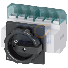 SENTRON, Switch disconnector 3LD, main switch, 6-pole, Iu: 25 A, Operating power / at AC-23 A at 400