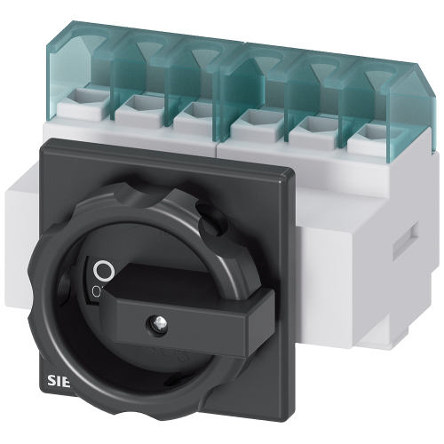 SENTRON, Switch disconnector 3LD, main switch, 6-pole, Iu: 25 A, Operating power / at AC-23 A at 400
