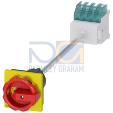 SENTRON, Switch disconnector 3LD, emergency switching-off switch, 3- pole, Iu: 16 A, operating power