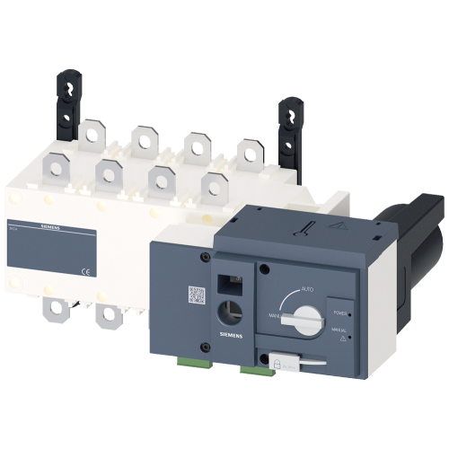 SENTRON, transfer switching equipment 3KC, remotely operated, RTSE, 4-pole, Iu: 250 A, Ue AC: 415 V,