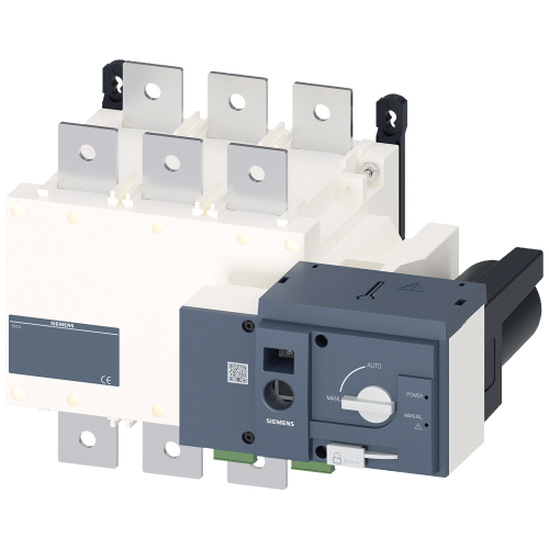 SENTRON, 3KC transfer switching equipment, remotely operated, RTSE, 3-pole, Iu: 630 A