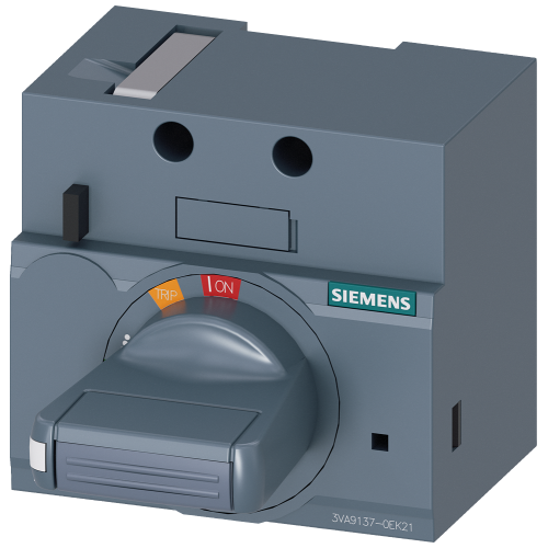 front mounted rotary operator standard with door interlock IEC IP30/40 accessory for: 3VA5 125