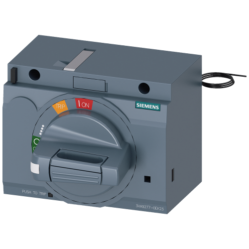 front mounted rotary operator standard with door interlock IEC IP30/40 24V DC lighting kit accessory for: 3VA6 150/250 3VA5 250