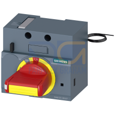 front mounted rotary operator emergency-off with door interlock IEC IP30/40 24V DC lighting kit accessory for: 3VA4/5 125