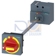 door mounted rotary operator emergency-off NEMA type 1, 3R, 12,4/4X with door interlock and door open position accessory for: 3VA4/5 125