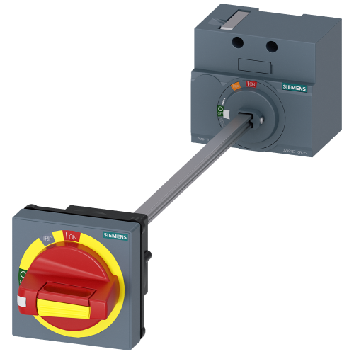 door mounted rotary operator emergency-off NEMA type 1, 3R, 12,4/4X with door interlock and door open position accessory for: 3VA4/5 125