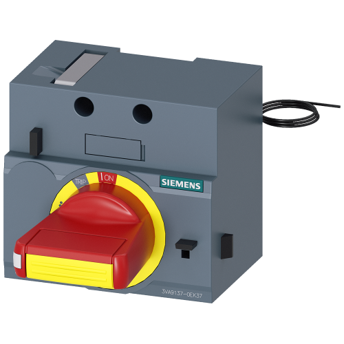 Front mounted rotary operator EMERG. OFF IP30 NEMA type 1,.. with door interlocking for 3VA5 125