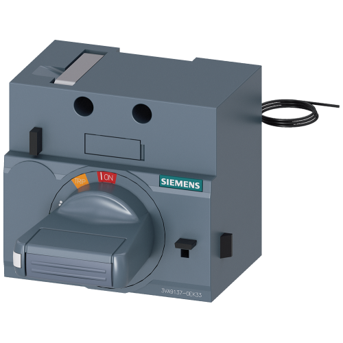 front mounted rotary operator standard IP30 NEMA type 1,.. with door interlock 24V DC lighting kit and door open position accessory for: 3VA5 125