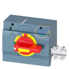 FRONT MOUNTED ROTARY OPERATOR EMERGENCY-OFF IP30 WITH DOOR INTERLOCKING AND DOOR-OPEN POSITION ACCESSORY FOR 3VA5/6 400/600