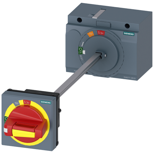 door mounted rotary operator emergency-off IEC IP65 with door interlock accessory for: 3VA6 150/250 3VA5 250