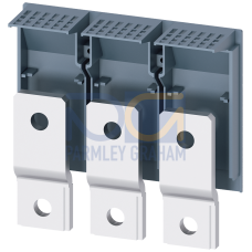 Front bus connectors extended, 3 units, accessories for: 3VA6 150/250 3VA5 250.