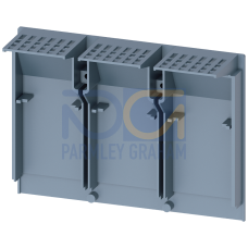 Insulating plate extended, 3-pole, 1 unit, accessories for: 3VA6 150/250 3VA5 25.