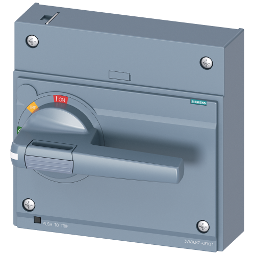 Front rotary operating mechanism standard IEC IP30/40 accessory for: 3VA1/2 1000.