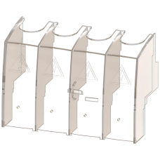 Accessories for 3KC3, 3KC6 terminal covers 4-pole for 40 to 160 A containing 2 units.