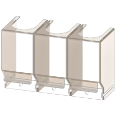Accessory for 3KC4, 3KC8 terminal covers 1-pole for 630 A containing 3 units