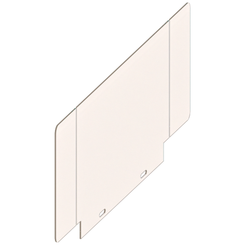 Accessory for 3KC4, 3KC8 terminal plate, upper and lower, 3-pole