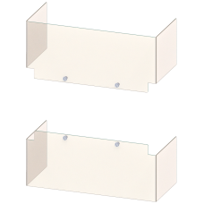 Accessory for 3KC4, 3KC8 terminal plate, upper and lower, 3-pole