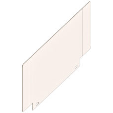 Accessory for 3KC4, 3KC8 terminal plate, upper and lower, 4-pole