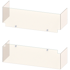 Accessory for 3KC4, 3KC8 terminal plate, upper and lower, 4-pole