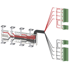 Accessory for 3KC8 Power supply cable for connection at the bottom 4-pole for 250 A contains 1 unit