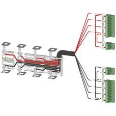 Accessory for 3KC8 Power supply cable for connection at the bottom 4-pole for 400 A contains 1 unit