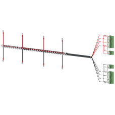 Accessory for 3KC8 power supply cable for lower connection 4-pole