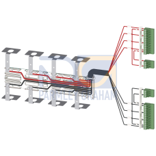 Accessory for 3KC8 power supply cable for upper connection 4-pole