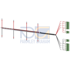 Accessory for 3KC8 power supply cable for upper connection 4-pole