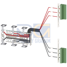 Accessory for 3KC8 Auxiliary conductor terminals, kit for connection at the top 3-pole for 250 A contains 1 unit