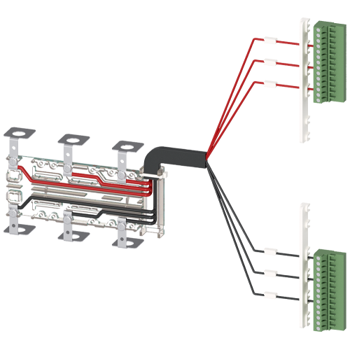 Accessory for 3KC8 Auxiliary conductor terminals, kit for connection at the top 3-pole for 250 A contains 1 unit