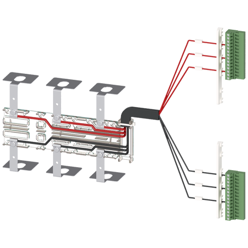 Accessory for 3KC8 control wire taps, kit for upper connection