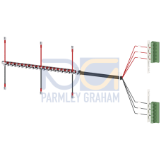 Accessory for 3KC8 control wire taps, kit for upper connection