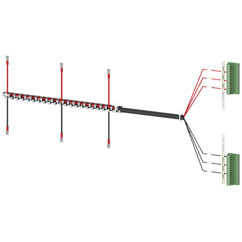 Accessory for 3KC8 control wire taps, kit for upper connection