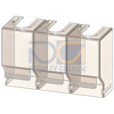 Accessory for 3KC4, 3KC8 terminal covers 1-pole for 250 to 400 A containing 3 units