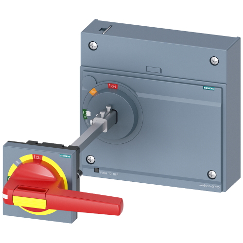DOOR MOUNTED ROTARY OPERATOR EMERGENCY-OFF IEC IP65 WITH DOOR INTERLOCKING ACCESSORY FOR 3VA15/25 1000