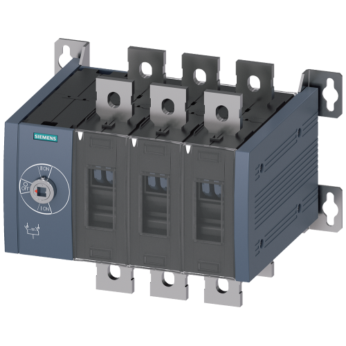 SENTRON, 3KC transfer switching equipment, manually operated, MTSE, size: 4, 3-pole, Iu: 500 A