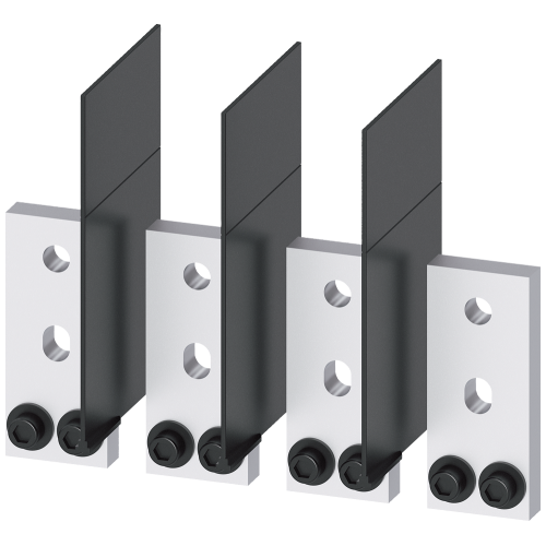 Front bus connectors extended, 4 units, accessories for: 3VA1/2 1000.