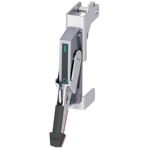operating unit w. Bowden cable Max Flex operator handle single steel,  epoxy sheathed NEMA 1/3R/12; black=OFF, red=ON